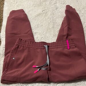 Figs Mauve Pink Joggers Petite Scubs